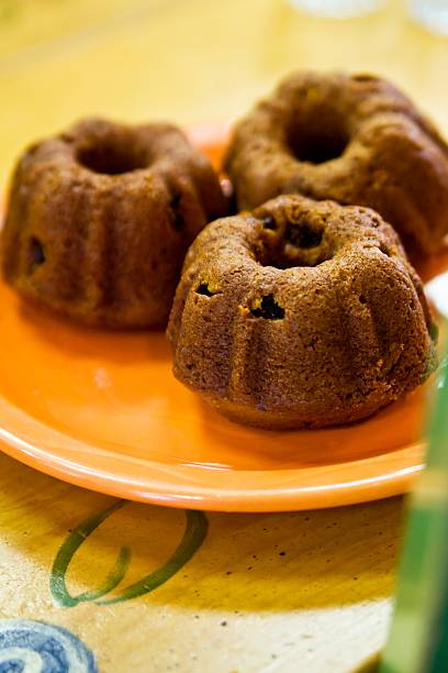 Pumpkin Raisin Muffins stock photo