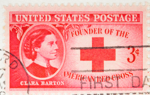 Vernon, Connecticut, USA - February 23, 2008: U. S. postage stamp issued in 1981 depicts biologist and ecologist and author Rachel Carson. She wrote a controversial book about pesticides and was recognized posthumously by President Carter who awarded her the Presidential Medal of Freedom. She died in 1964.