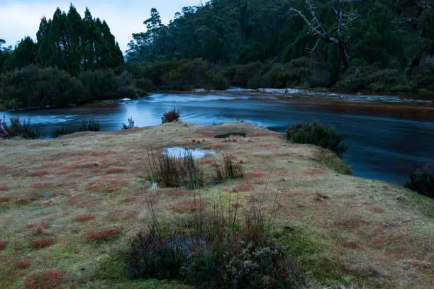 Ronnie creek in Cradle Mountain, Tasmania on a winters day.