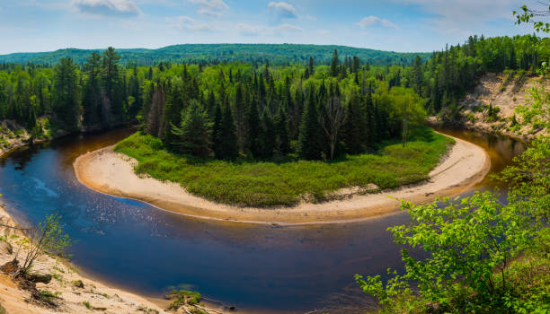 Arrowhead Provincial Park, Ontario Above view of Arrowhead Provincial Park, Ontario, Canada huntsville ontario stock pictures, royalty-free photos & images