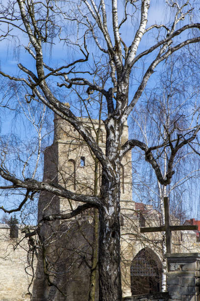 istock Old church and cross 956773086