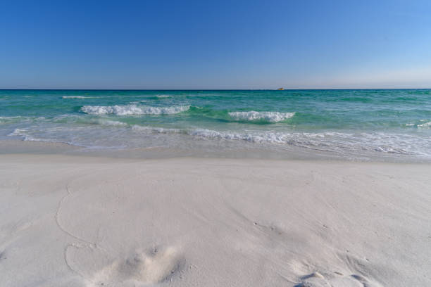 Gulf Coast waves washing on shore in florida