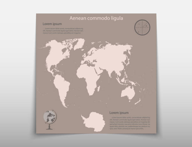 istock Leaflet cover presentation abstract map geographic business infographics, technology annual report brochure flyer design template vector 956785730