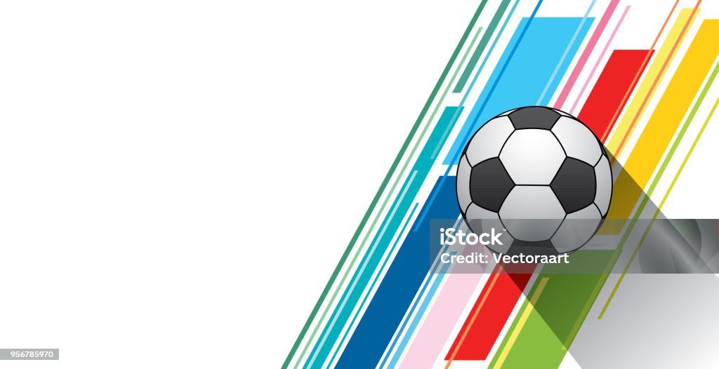 football game poster design creative football greeting or poster design Soccer Goal stock vector