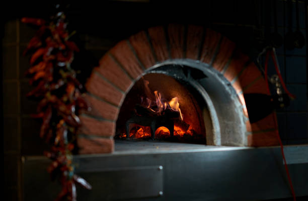 istock wood burn in the old furnace 956787292