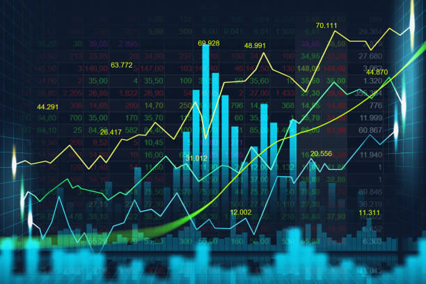 istock Stock market or forex trading graph in graphic concept 956804190