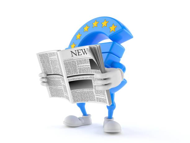 istock Euro currency character reading newspaper 956804326