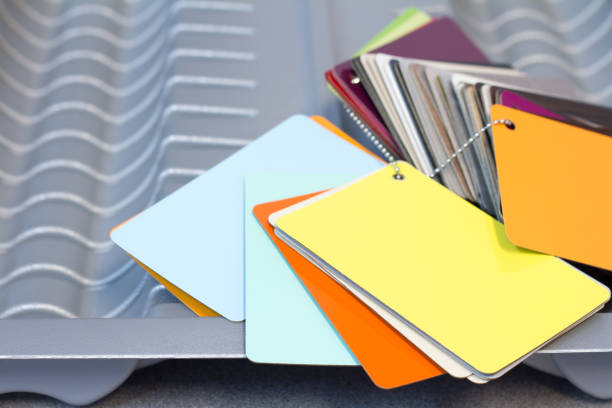 istock Multicolored plastic samples for manufacturing and ordering furniture. 956807884