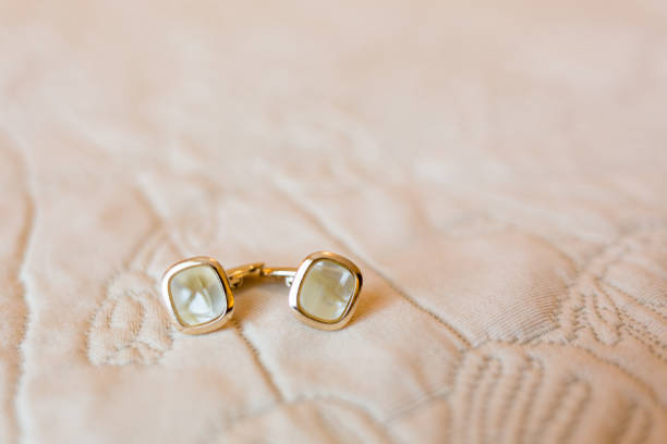 istock Wedding details. Groom accessories, cufflinks. 956809160