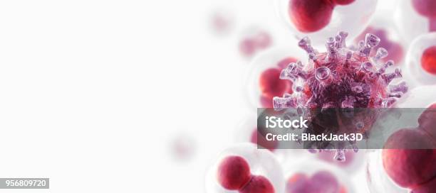 Cancer Cell Stock Photo - Download Image Now - Cancer - Illness, Biological Cell, Immune System