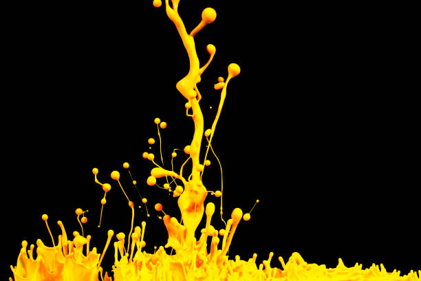 istock splash of acrylic paint, colored abstract background on black 956813176