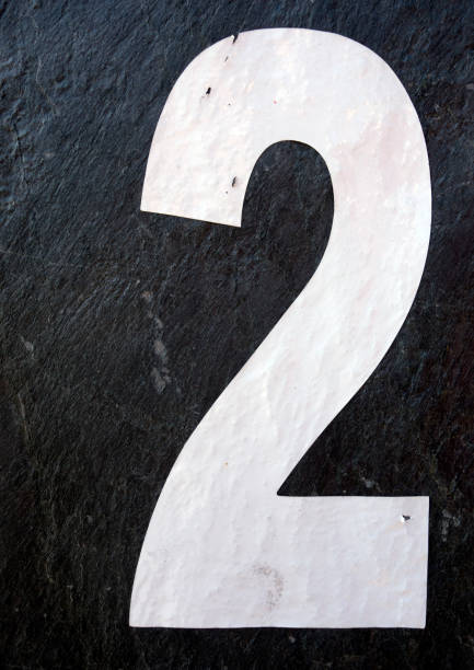 istock Written Wording in Distressed State Typography Found Number Two 2 956820472