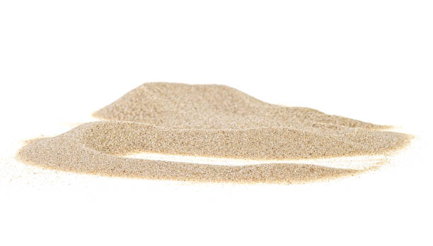 istock Pile of sand isolated on white background 956820788