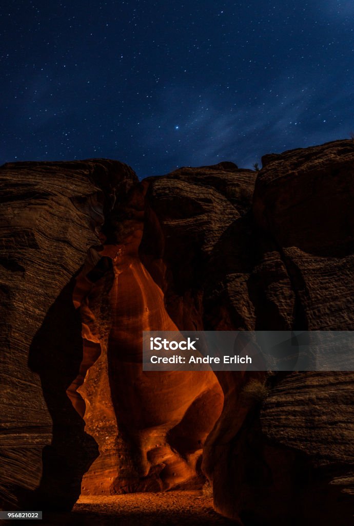 Antelope Canyons 2018 The Upper and Lower Antelope Canyons are an amazing geological structures. Unfortunately too many people visit these unique places so it's best, when possible, to visit them at night when there are no tourists around. Arizona Stock Photo