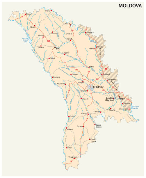 illustrazioni stock, clip art, cartoni animati e icone di tendenza di tabella di marcia moldova-transnistria - moldavia europa orientale