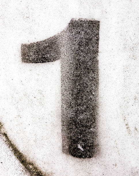 istock Written Wording in Distressed State Typography Found Number 1 One 956824724