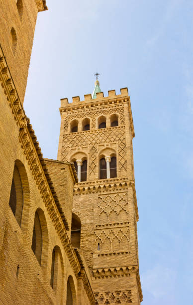 istock Church bell tower in Zaragoza, Spain 956824858