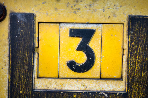 Written Wording in Distressed State Typography Found Number