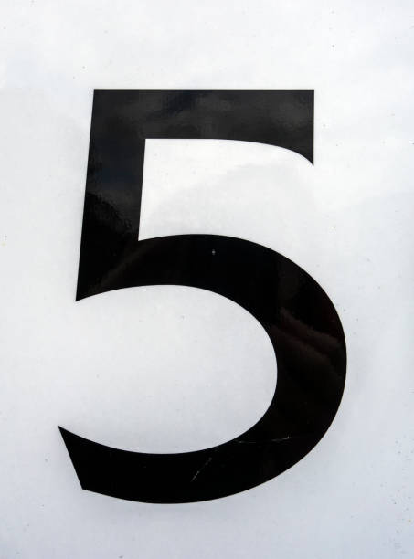 istock Written Wording in Distressed State Typography Found Number Five 5 956829844