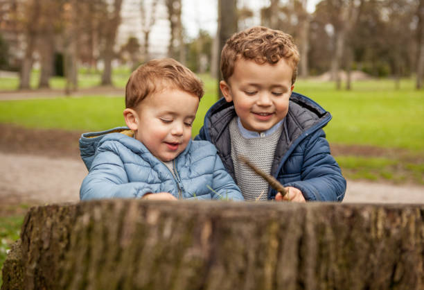 istock Brothers playing outdoors 956830610