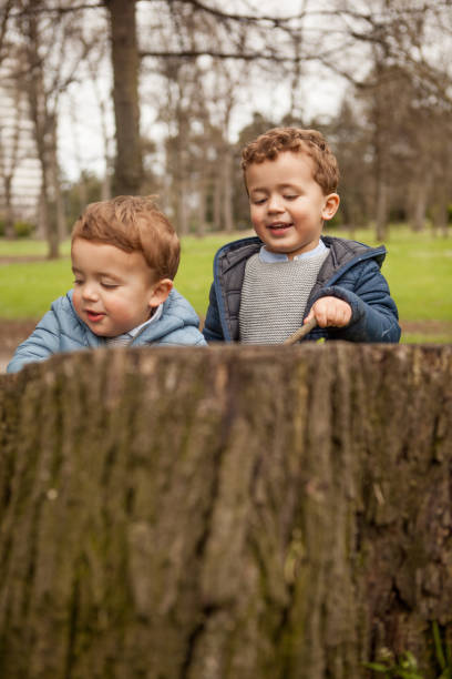 istock Brothers playing outdoors 956830680