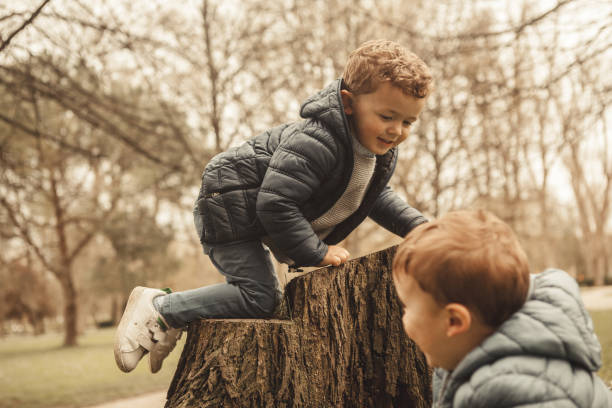 istock Brothers playing outdoors 956830742