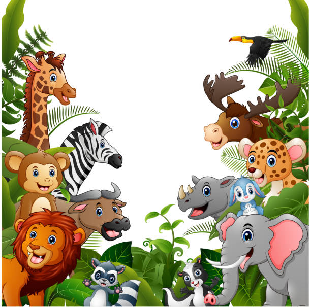 Ilustración de Bosque De Los Animales Se Reúnen En Marco y más Vectores Libres de Derechos de Alegre - Alegre, Animal, Arbusto - iStock Ilustración de Bosque De Los Animales Se Reúnen En Marco y más Vectores Libres de Derechos de Alegre - Alegre, Animal, Arbusto - iStock
