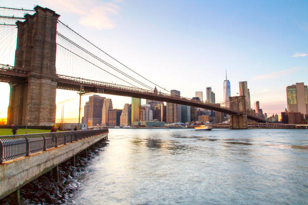 istock New York, Lower Manhattan skyline with Brooklyn Bridge 956840220