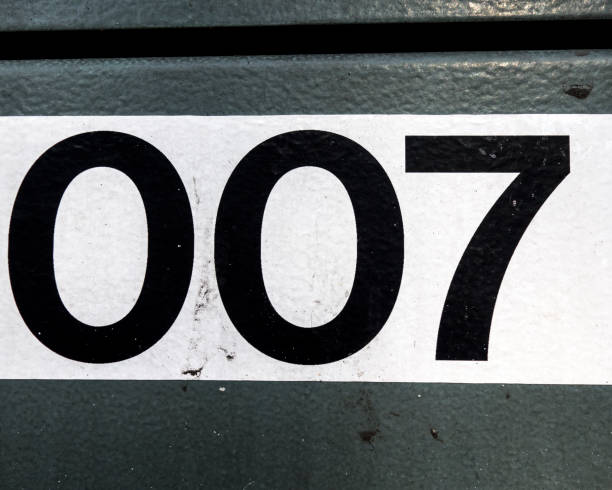 istock Written Wording in Distressed State Typography Found Number Seven 7 956840292