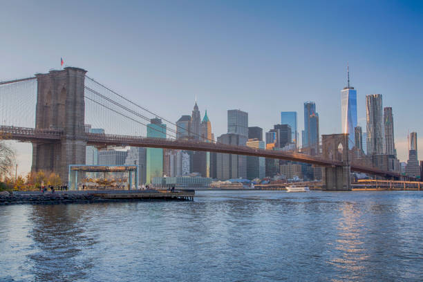 istock New York, Lower Manhattan skyline with Brooklyn Bridge 956840394