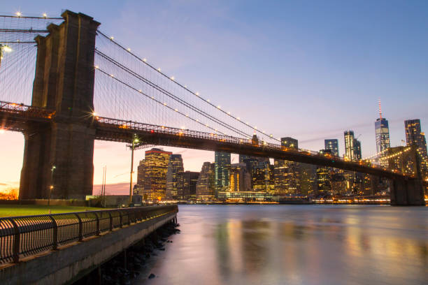 istock New York, Lower Manhattan skyline with Brooklyn Bridge 956840590