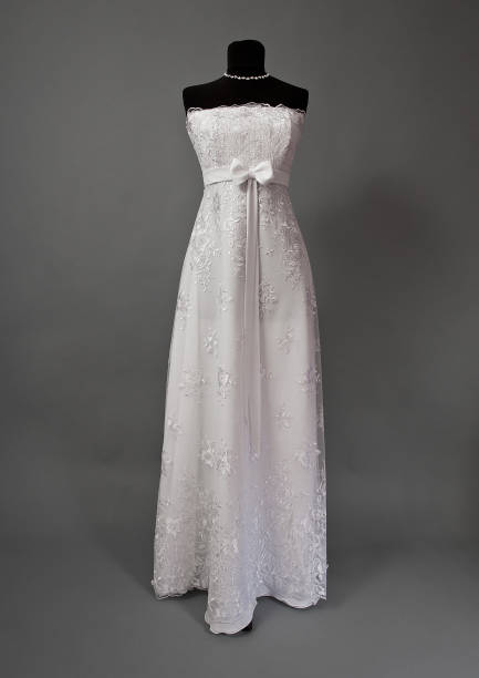 istock White Wedding dress on a mannequin 956840994