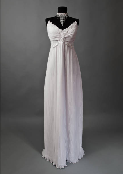 istock White Wedding dress on a mannequin 956841010