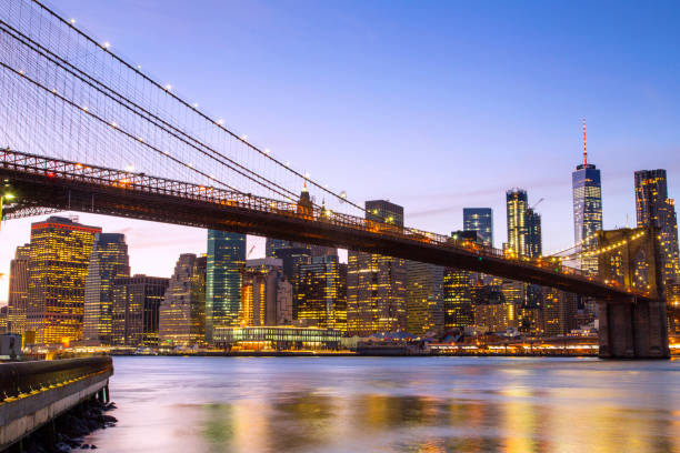 istock New York, Lower Manhattan skyline with Brooklyn Bridge 956841652