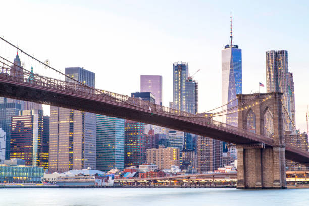 istock New York, Lower Manhattan skyline with Brooklyn Bridge 956841868