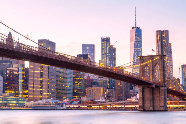 istock New York, Lower Manhattan skyline with Brooklyn Bridge 956841946