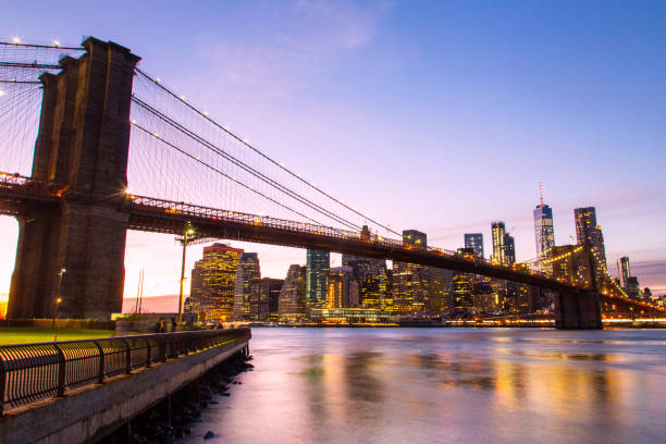istock New York, Lower Manhattan skyline with Brooklyn Bridge 956842050