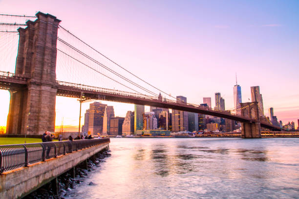 istock New York, Lower Manhattan skyline with Brooklyn Bridge 956842198