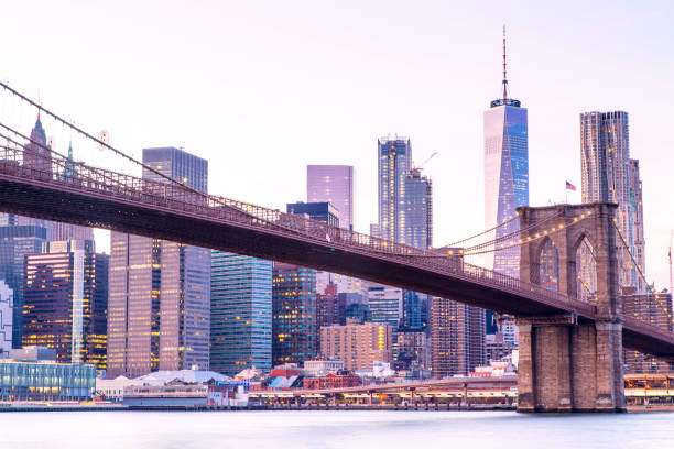 istock New York, Lower Manhattan skyline with Brooklyn Bridge 956842272