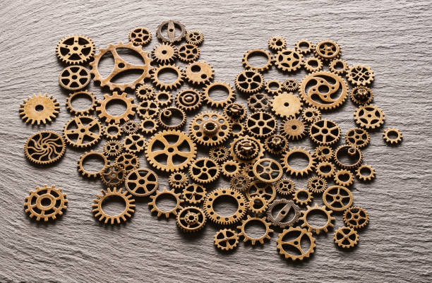istock Various metal cogwheels and gear wheels 956845892