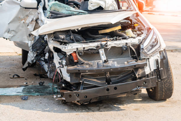 istock car get damaged by accident on the road 956856652