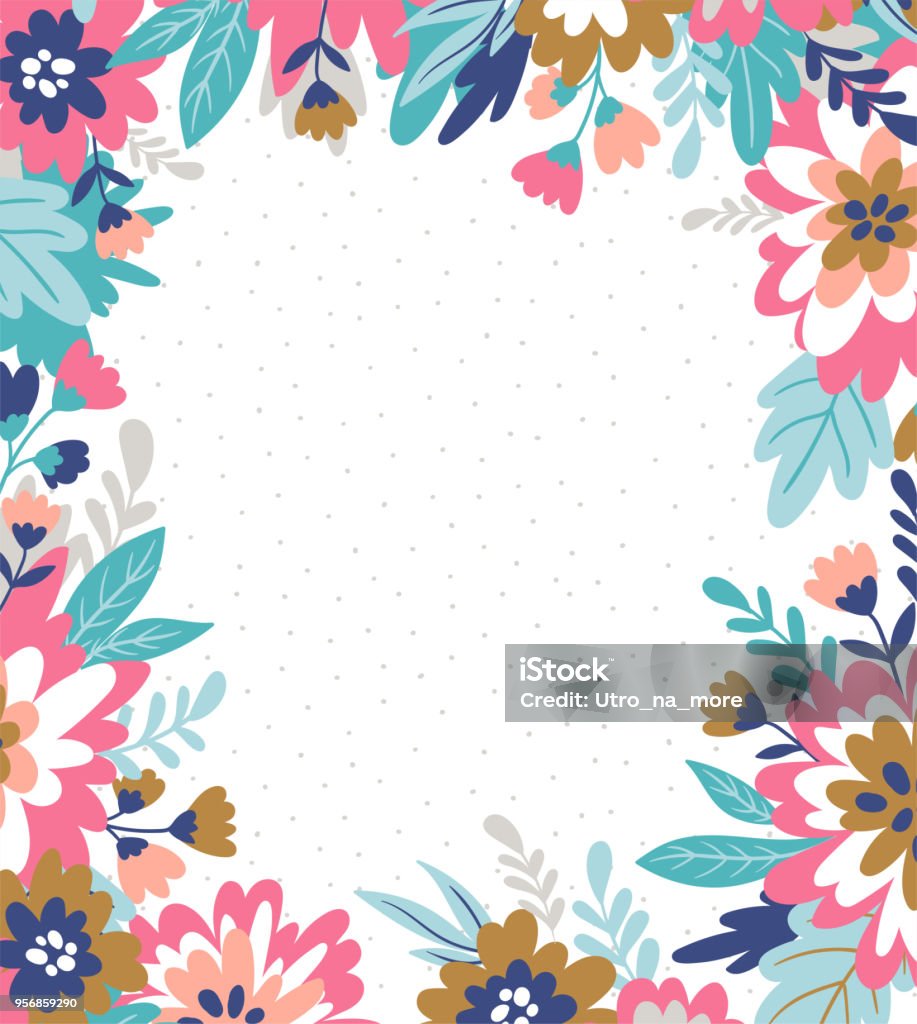 Ilustración de Vector Floral Marco Estilo Dibujado A Mano Con Flores Y Hojas Fondo Floral De Verano Para Tarjetas De Felicitación Invitaciones De Boda O Invitaciones y más Vectores Libres de Derechos Ilustración de Vector Floral Marco Estilo Dibujado A Mano Con Flores Y Hojas Fondo Floral De Verano Para Tarjetas De Felicitación Invitaciones De Boda O Invitaciones y más Vectores Libres de Derechos