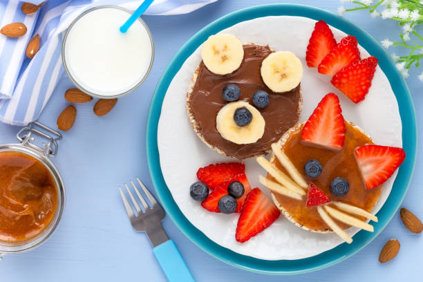 istock Fun food breakfast sandwiches for kids 956860350