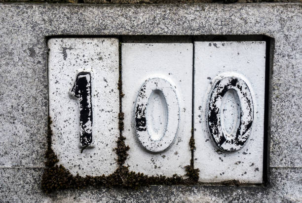 Written Wording in Distressed State Typography Found Number