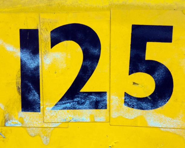 istock Written Wording in Distressed State Typography Found Number 125 One Hundred and Twelve 956861932