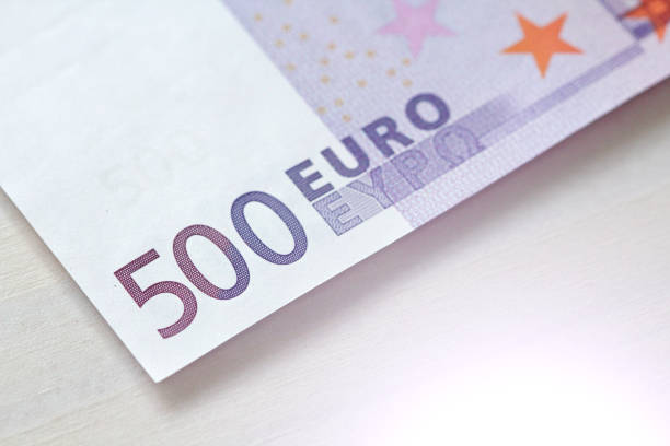 Five Hundred Euros. 500 Euro With One Note. 500 Euro.