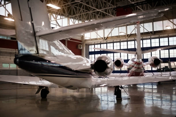 istock Aircraft in the hangar 956885478
