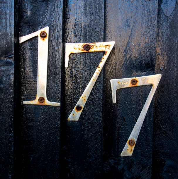 Written Wording in Distressed State Typography Found Number 177