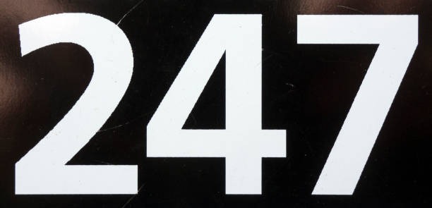 istock Written Wording in Distressed State Typography Found Number 247 956886418