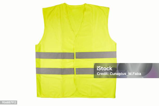 Reflective Vest Stock Photo - Download Image Now - Reflective Clothing, Waistcoat, Jacket